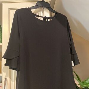 New - black party dress with back tie